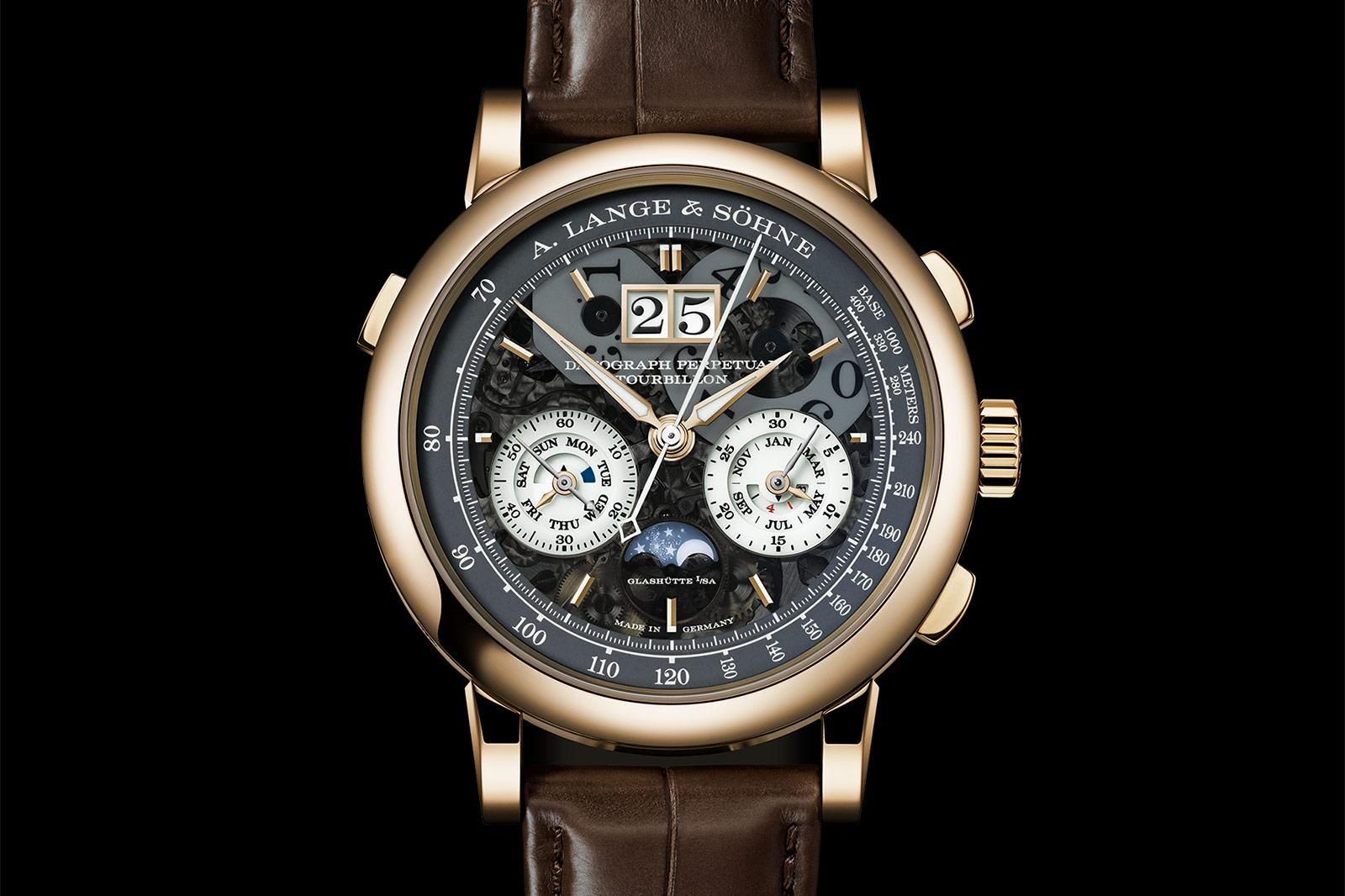 A. Lange & Söhne Datograph Perpetual Tourbillon Honeygold Lumen Balances Complexity with Elegance