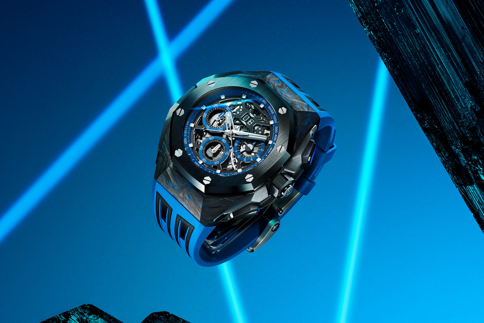 Audemars Piguet Unveil Royal Oak Concept Split-Seconds Chronograph GMT Large Date in Forged Carbon