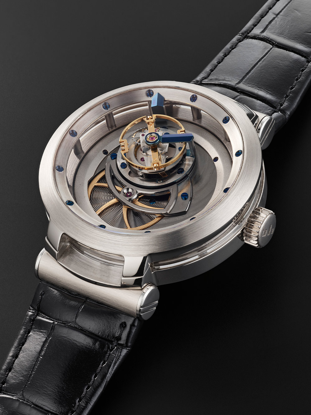 Bernard Lederer White Gold Blu MT3 Majestic Tourbillon