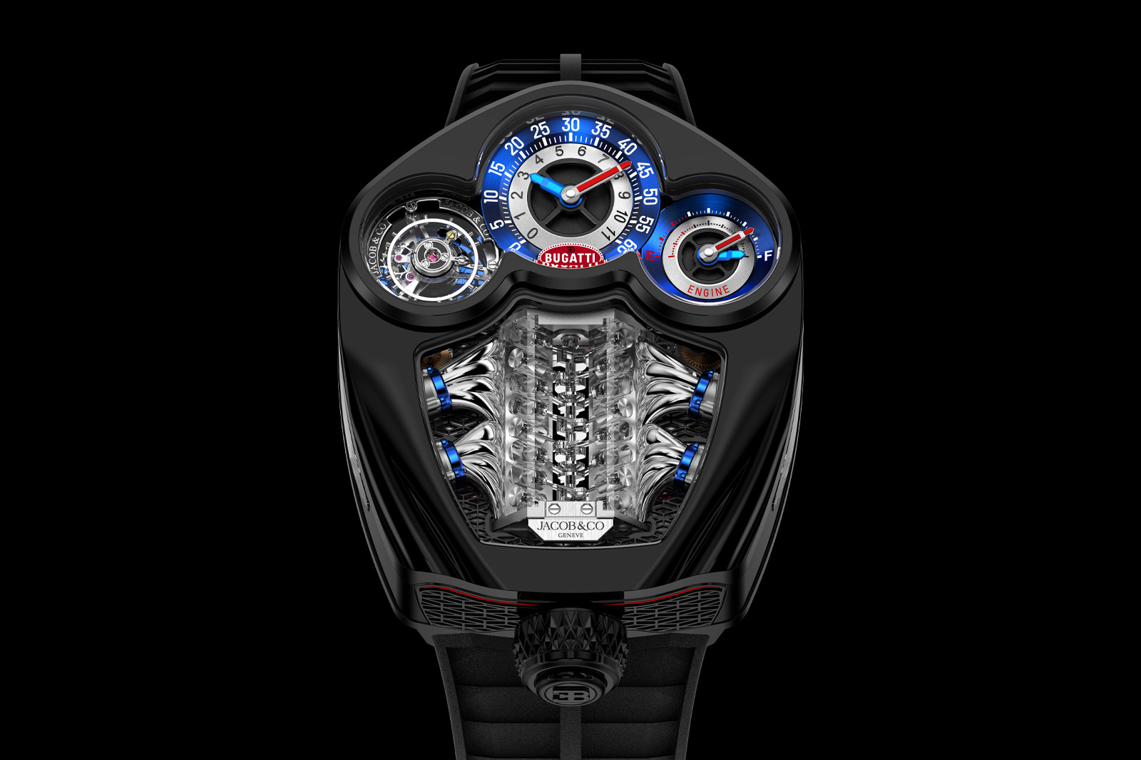 Jacob & Co. Create Bugatti Tourbillon Watch for Bugatti Tourbillon Supercar