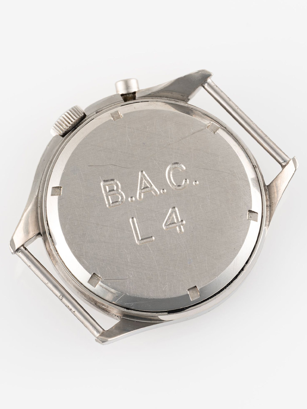 Lemania chronograph B.A.C Caseback