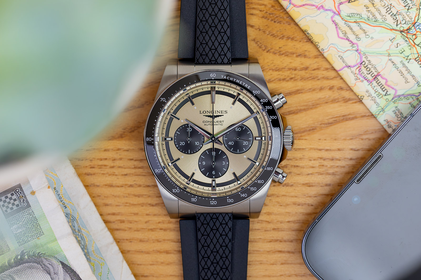 Longines Conquest Chronograph on Rubber Strap Watch Review