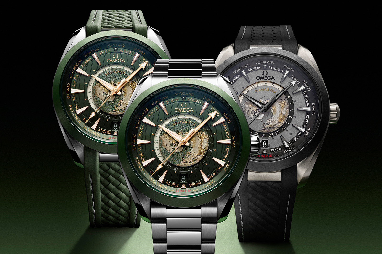 Omega Release New Aqua Terra GMT Worldtimer 2023